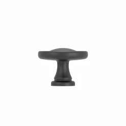 Bouton pour meuble 31 en zamac Varnish black matt