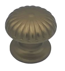 Bouton tirant de porte fixe D60 mm en aluminium Bronze satiné - breveté - lot de 6 boutons
