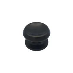 Bouton tirant de porte fixe D80 mm en aluminium Marron foncé - breveté - lot de 6 boutons