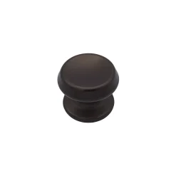 Bouton tirant de porte fixe D70 mm en aluminium Marron foncé - breveté - lot de 6 boutons