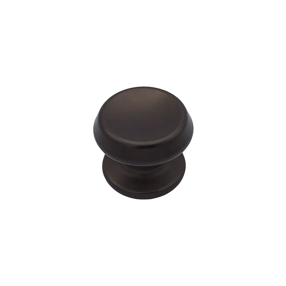 Bouton tirant de porte fixe D70 mm en aluminium Marron foncé - breveté - lot de 6 boutons