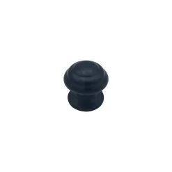 Bouton tirant de porte fixe D60 mm en aluminium Noir - breveté