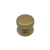 Bouton tirant de porte fixe D70 mm en aluminium Bronze satiné - breveté - lot de 6 boutons