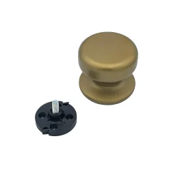 Bouton tirant de porte fixe D70 mm en aluminium Bronze satiné - breveté - lot de 6 boutons