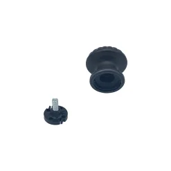 Bouton tirant de porte fixe D60 mm en aluminium Marron foncé - breveté