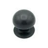 Bouton tirant de porte fixe D70 mm en aluminium GRIS ANTIQUE - breveté