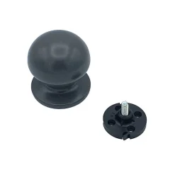 Bouton tirant de porte fixe D70 mm en aluminium GRIS ANTIQUE - breveté