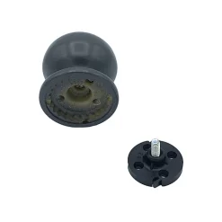 Bouton tirant de porte fixe D70 mm en aluminium GRIS ANTIQUE - breveté