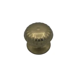 Bouton tirant de porte fixe D70 mm en aluminium Bronze poli - breveté .