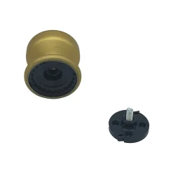 Bouton tirant de porte fixe D70 mm en aluminium Or satiné - breveté