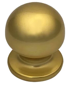 Bouton tirant de porte fixe D50 mm en aluminium Or poli - breveté