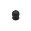 Bouton tirant de porte fixe D50 mm en aluminium Marron foncé - breveté - lot de 6 boutons