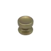 Bouton tirant de porte fixe D70 mm en aluminium Bronze poli - breveté - lot de 6 boutons
