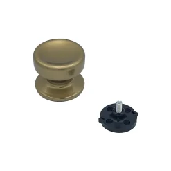 Bouton tirant de porte fixe D70 mm en aluminium Bronze poli - breveté - lot de 6 boutons