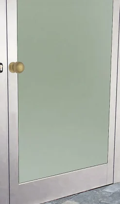 Bouton tirant de porte fixe D50 mm en aluminium Bronze poli - breveté - lot de 6 boutons