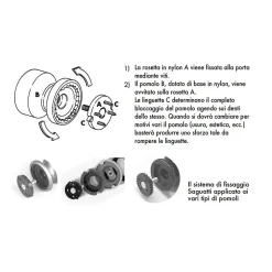 Bouton tirant de porte fixe D60 mm en aluminium Gris argent - breveté