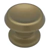 Bouton tirant de porte fixe D60 mm en aluminium Bronze satiné - breveté