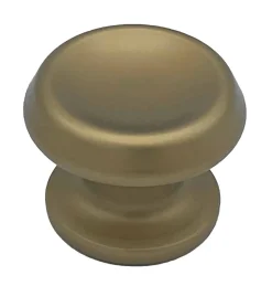Bouton tirant de porte fixe D60 mm en aluminium Bronze satiné - breveté