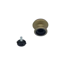 Bouton tirant de porte fixe D60 mm en aluminium Bronze satiné - breveté