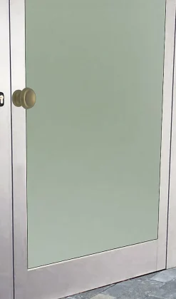 Bouton tirant de porte fixe D60 mm en aluminium Bronze satiné - breveté
