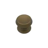 Bouton tirant de porte fixe D70 mm en aluminium Bronze satiné - breveté