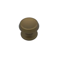 Bouton tirant de porte fixe D70 mm en aluminium Bronze satiné - breveté