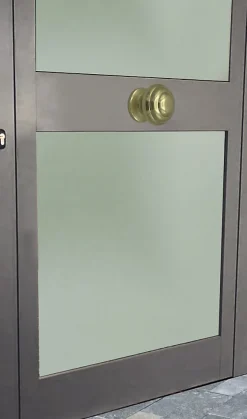 Bouton tirant de porte fixe D70 mm en aluminium Or poli - breveté