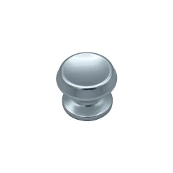 Bouton tirant de porte fixe D70 mm en aluminium Argent poli - breveté - lot de 6 boutons