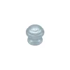 Bouton tirant de porte fixe D60 mm en aluminium Argent poli - breveté - lot de 6 boutons