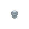 Bouton tirant de porte fixe D60 mm en aluminium Argent poli - breveté - lot de 6 boutons