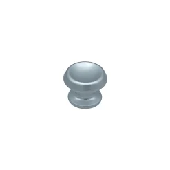 Bouton tirant de porte fixe D60 mm en aluminium Argent poli - breveté - lot de 6 boutons