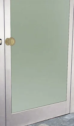 Bouton tirant de porte fixe D60 mm en aluminium Bronze poli - breveté