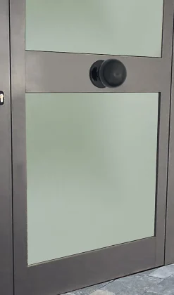 Bouton tirant de porte fixe D70 mm en aluminium NOIR RAL 9005 - breveté