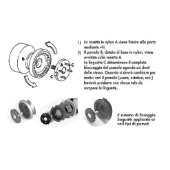 Bouton tirant de porte fixe D70 mm en aluminium NOIR RAL 9005 - breveté