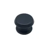 Bouton tirant de porte fixe D80 mm en aluminium Noir - breveté - lot de 6 boutons