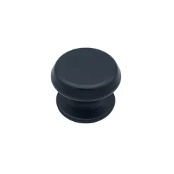 Bouton tirant de porte fixe D80 mm en aluminium Noir - breveté - lot de 6 boutons