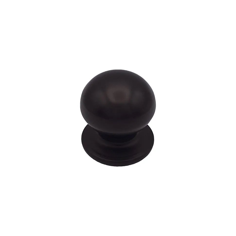 Bouton tirant de porte fixe D70 mm en aluminium Marron foncé - breveté - lot de 6 boutons