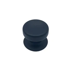 Bouton tirant de porte fixe D70 mm en aluminium Noir - breveté