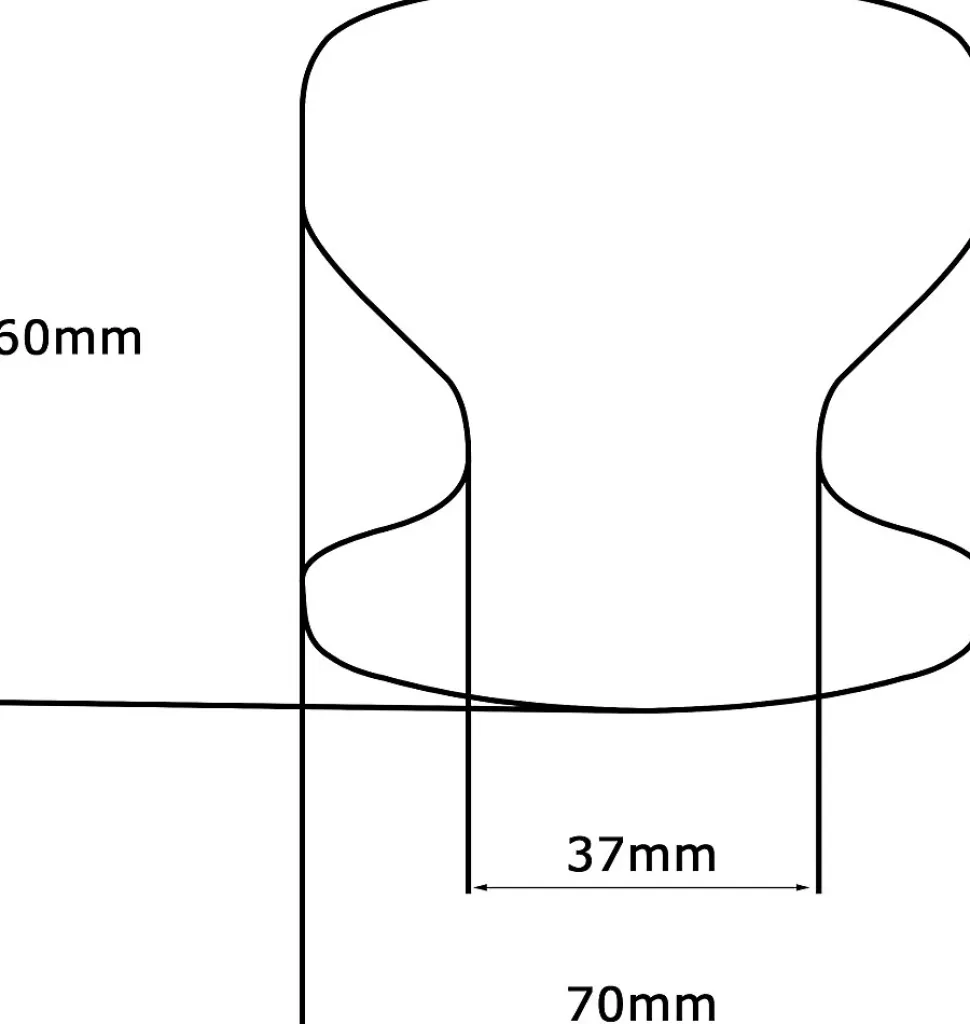 Bouton tirant de porte fixe D70 mm en aluminium Noir - breveté