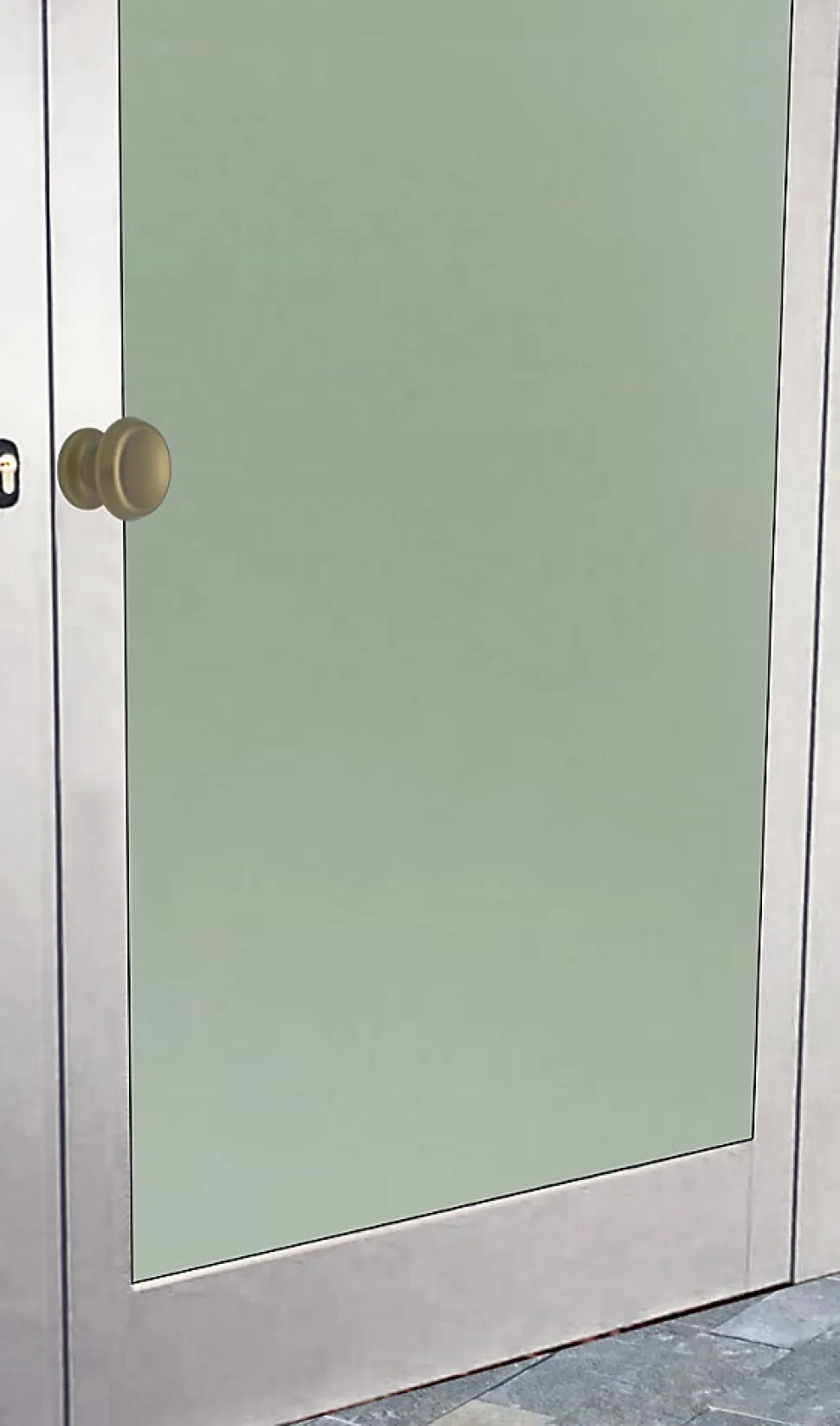 Bouton tirant de porte fixe D60 mm en aluminium Bronze satiné - breveté - lot de 6 boutons