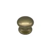 Bouton tirant de porte fixe D70 mm en aluminium Bronze poli - breveté