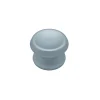 Bouton tirant de porte fixe D80 mm en aluminium Gris argent - breveté - lot de 6 boutons