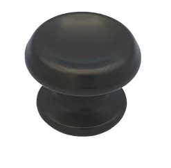 Bouton tirant de porte fixe D60 mm en aluminium Marron foncé - breveté