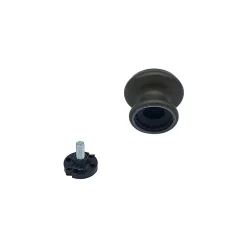 Bouton tirant de porte fixe D60 mm en aluminium Marron foncé - breveté