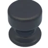 Bouton tirant de porte fixe D50 mm en aluminium Marron foncé - breveté