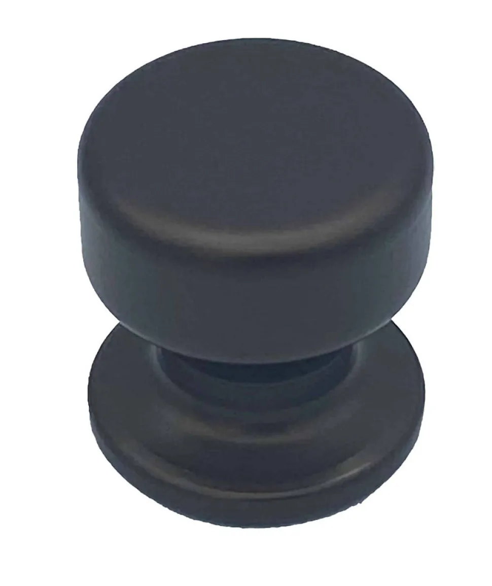 Bouton tirant de porte fixe D50 mm en aluminium Marron foncé - breveté