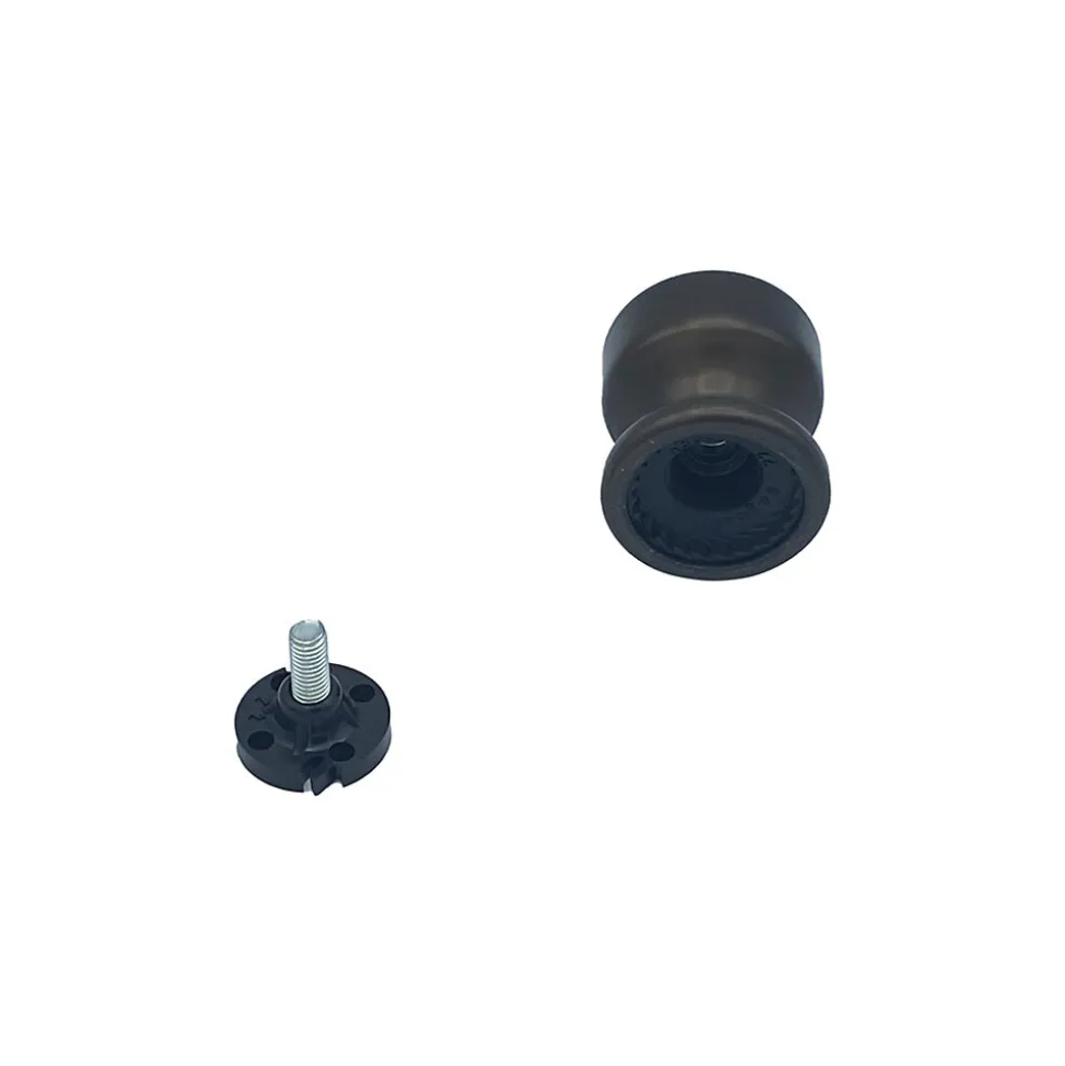 Bouton tirant de porte fixe D50 mm en aluminium Marron foncé - breveté