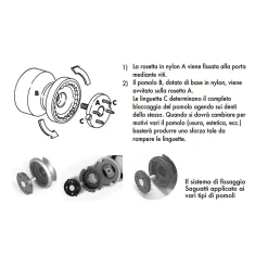 Bouton tirant de porte fixe D50 mm en aluminium Bronze satiné - breveté