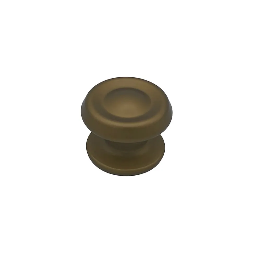 Bouton tirant de porte fixe D80 mm en aluminium Bronze satiné - breveté - lot de 6 boutons