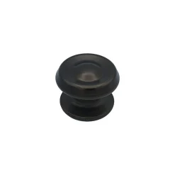 Bouton tirant de porte fixe D80 mm en aluminium Marron foncé - breveté